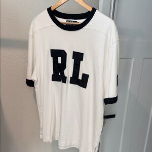 Ralph Lauren White and Black Short Sleeve Tee